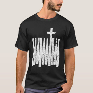 クリスチャンバンドクリスチャンピアノロッククラシック Tシャツ