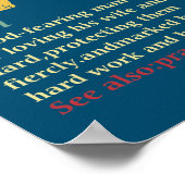 クリスチャンパパ定義ファーザーズデイパパ ポスター (角)