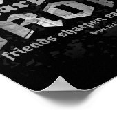 クリスチャンパパ鉄は鉄の聖書の諺Veをシャープにする ポスター (角)