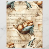 クリスチャンパン&フィッシュヴィンテージスクラップブック紙 (裏面)