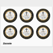 クリスチャンパーソナライズされたの大事な行事へのスティッカー ラウンドシール (シート)