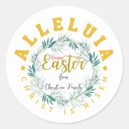 クリスチャンパーソナライズされたイースター ラウンドシール