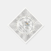 クリスチャンパーソナライズされたカクテルナ結婚プキンス スタンダードカクテルナプキン (角)