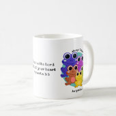 クリスチャンパーソナライズされたガエルに完全に依存する可愛い コーヒーマグカップ (正面右)