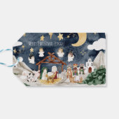 クリスチャンパーソナライズされたキッズクリスマスに名前を付ける ギフトタグ (裏面横)