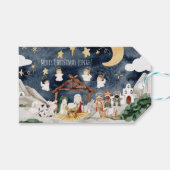 クリスチャンパーソナライズされたキッズクリスマスに名前を付ける ギフトタグ (正面(横))