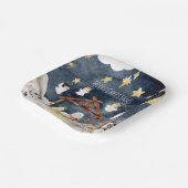 クリスチャンパーソナライズされたクリスマスキッズ出生 ペーパープレート (傾斜あり)