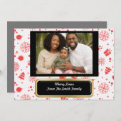 クリスチャンパーソナライズされたクリスマスラブカード シーズンカード (正面/裏面)