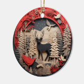 クリスチャンパーソナライズされたス素朴 セラミックオーナメント (左)