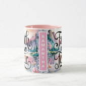 クリスチャンパーソナライズされた女性への恐怖に対する信仰 マグカップ (中央)