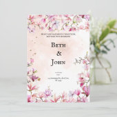 クリスチャンパーソナライズされた結婚式招待状 招待状 (スタンド正面)