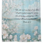 クリスチャンパーソナライズされた聖なる書物、 経典ヴィンテージ シャワーカーテン (正面)