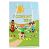 クリスチャンパーティー食器テーマ抱き枕 ミディアムペーパーバッグ (正面)