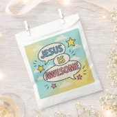 クリスチャンパーティー食器テーマ フェイバーバッグ (クリップ留めされた状態)