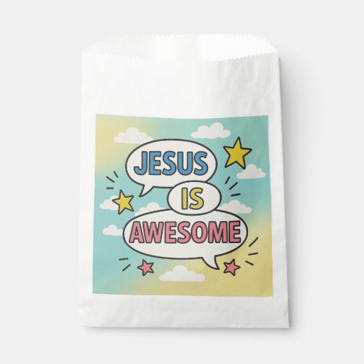 クリスチャンパーティー食器テーマ フェイバーバッグ (正面)