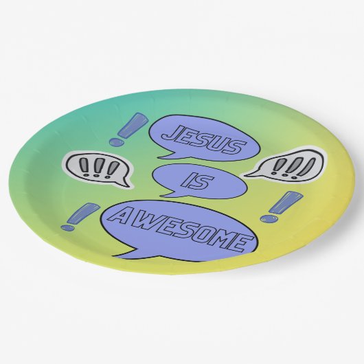 クリスチャンパーティー食器テーマ ペーパープレート (アングル)