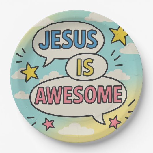 クリスチャンパーティー食器テーマ ペーパープレート (正面)