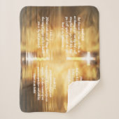 クリスチャンヒーリング祈りの言葉ショールラップブランケット シェルパブランケット (正面)