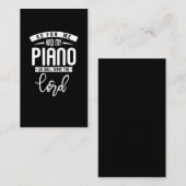 クリスチャンピアニスト宗教音楽ロードピアノプレイ 名刺 (正面/裏面)