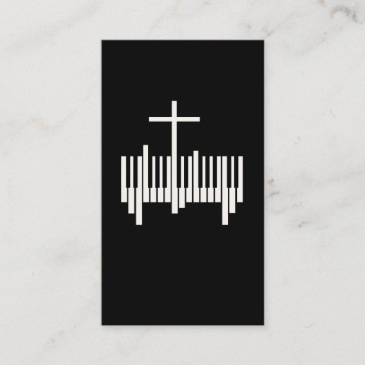 クリスチャンピアニスト宗教音楽ロードピアノ 名刺 (正面)