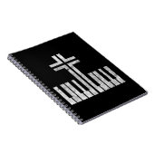 クリスチャンピアノクロスキーボードのピアニスト神イエスM ノートブック (右側)