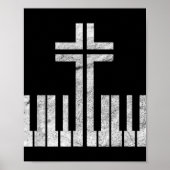 クリスチャンピアノクロスキーボードのピアニスト神イエスM ポスター (正面)