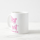 クリスチャンピンクではないグランジ恐怖 コーヒーマグカップ (正面左)