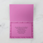 クリスチャンピンクとブラックサンキューカード サンキューカード (内部)