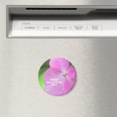 クリスチャンピンクの花 – スマイル神はあなたを愛する マグネット (インサイチュ (食洗機))