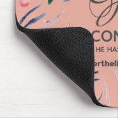 クリスチャンピンクフローラ神が支配している マウスパッド (コーナー)