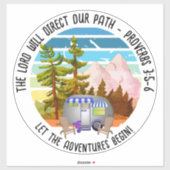 クリスチャンファミリーサマーキャンピングヴァンライフ シール (シート)