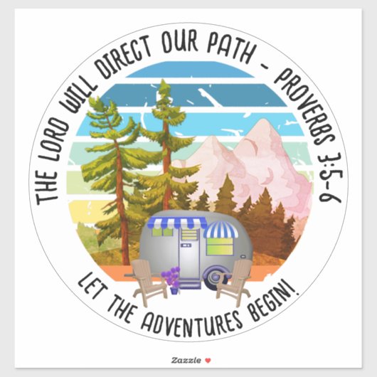 クリスチャンファミリーサマーキャンピングヴァンライフ シール (シート)