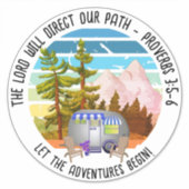 クリスチャンファミリーサマーキャンピングヴァンライフ シール (正面)