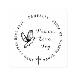 クリスチャンファミリー差出人住所平和ラブジョイ セルフインキングスタンプ