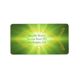 クリスチャンフィッシュグリーン住所 シール