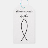 クリスチャンフィッシュシンボルIchthys Thunder_Cove ギフトタグ (裏面)