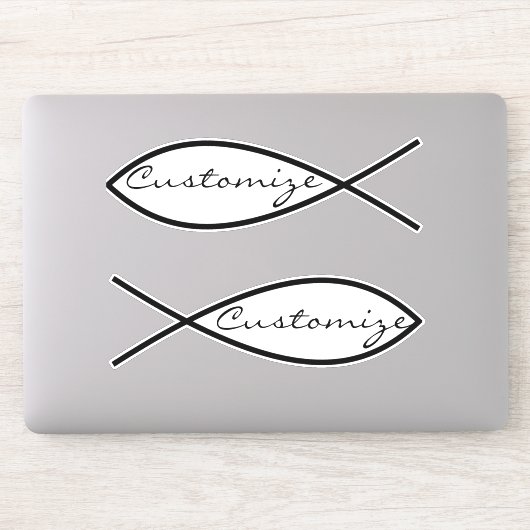 クリスチャンフィッシュシンボルIchthys Thunder_Cove シール (コンピューター)