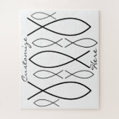 クリスチャンフィッシュシンボルIchthys Thunder_Cove ジグソーパズル (縦)