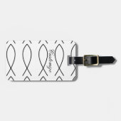 クリスチャンフィッシュシンボルIchthys Thunder_Cove ラゲッジタグ (正面横)