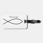 クリスチャンフィッシュシンボルIchthys Thunder_Cove ラゲッジタグ (裏面横)