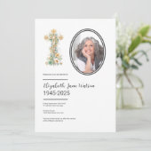 クリスチャンフローラクロス葬儀の写真 招待状 (スタンド正面)