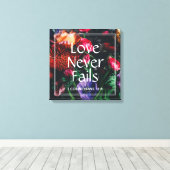 クリスチャンフローラバレンタイン愛は決して失敗しない キャンバスプリント (インサイチュ (ウッドフロア))