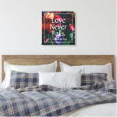クリスチャンフローラバレンタイン愛は決して失敗しない キャンバスプリント (インサイチュ (寝室))