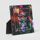 クリスチャンフローラバレンタイン愛は決して失敗しない フォトプラーク (正面)