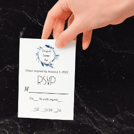 クリスチャンフローラ2人が1つの結婚式RSVPになる 出欠カード