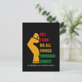 クリスチャンブラック歴史月Yes私はがきができる ポストカード (スタンド正面)