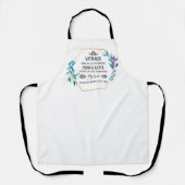 クリスチャンブルーフローラリース エプロン (正面)