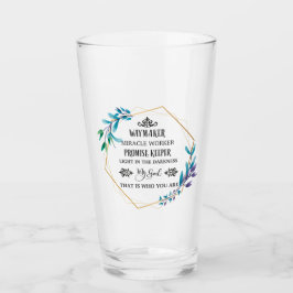 クリスチャンブルーフローラリース タンブラーグラス