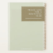 クリスチャンプランナー信仰日誌イエローフラワーズ プランナー手帳 (裏面)