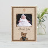 クリスチャンベアフォトカード サンキューカード (スタンド正面)